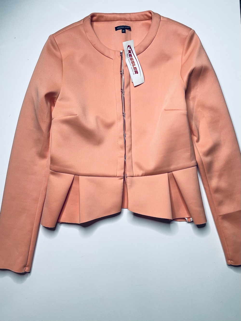 NWT Pink Peplum Jacket